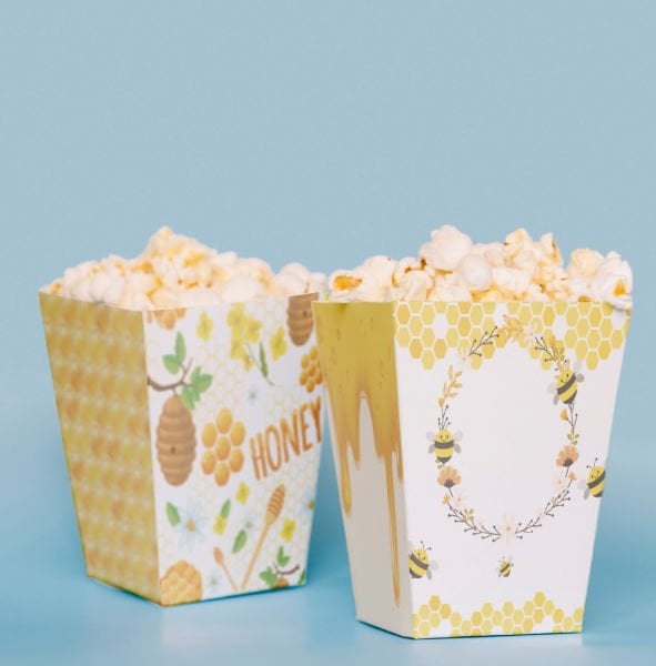 Arı Temalı Pop Corn Kutusu