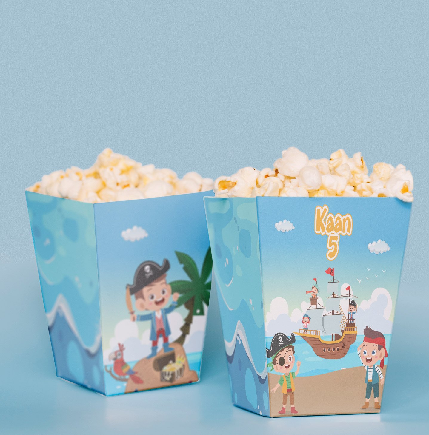 Korsan Konseptli Pop Corn Kutusu