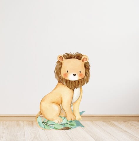 Aslan Temalı Ayaklı Pano