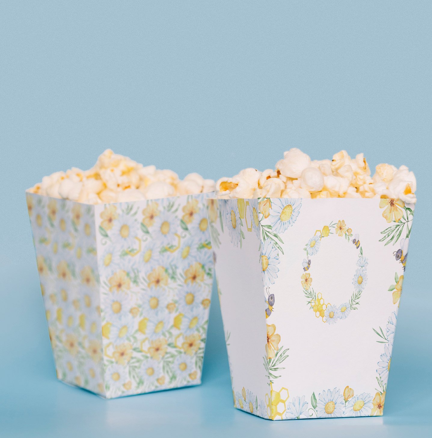 Arı Konseptli Pop Corn Kutusu