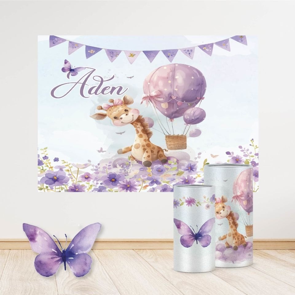 Zürafa Kelebek Konseptli Mini 3 Paket