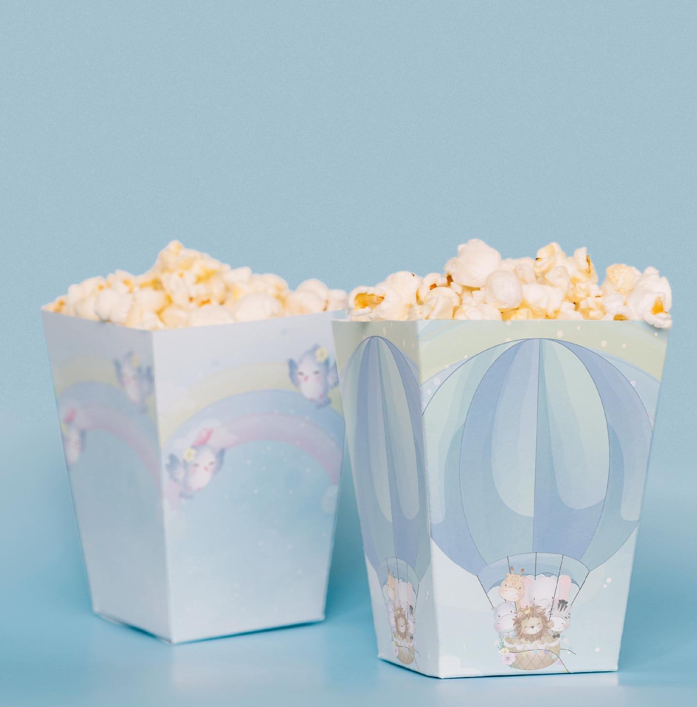 Sevimli Hayvanlar Temalı Pop Corn Kutusu