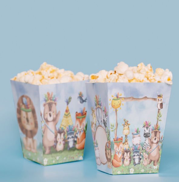 Safari Temalı Pop Corn Kutusu