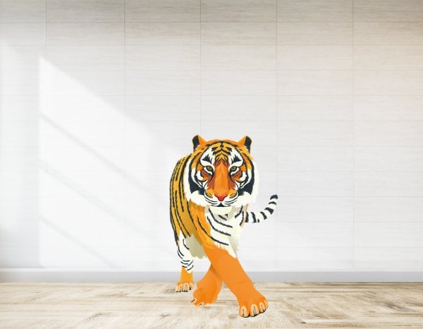 Safari Leopar Temalı Ayaklı Pano