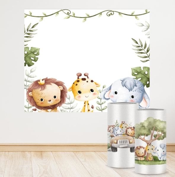 Cute Safari Konseptli Mini 4 Paket