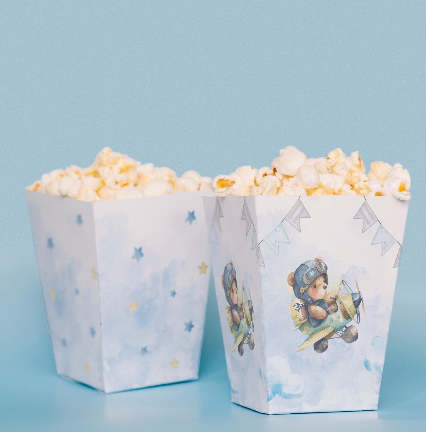 Pilot Ayıcık Temalı Pop Corn Kutusu