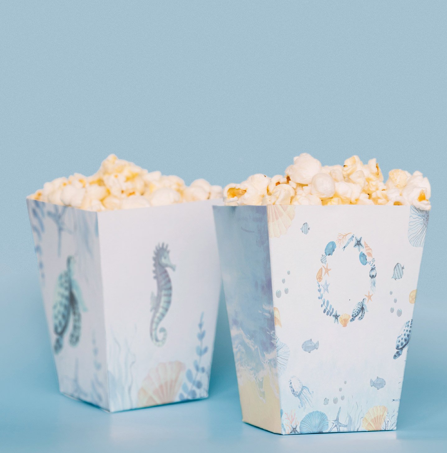 Deniz Altı Konseptli Pop Corn Kutusu