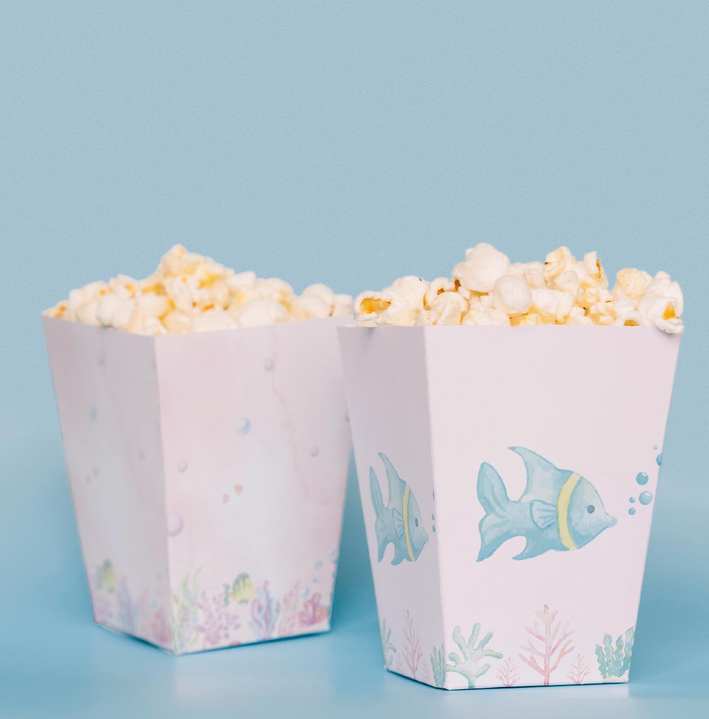 Sevimli Denizaltı Temalı Pop Corn Kutusu