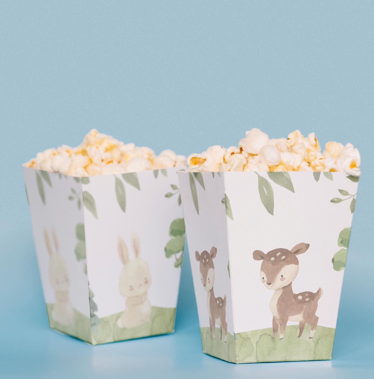Wood Temalı Pop Corn Kutusu