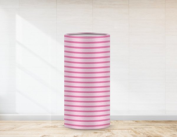 Pembe Strafor Kaplama 81 cm x 81 cm ( çap 24 cm x h 80 cm ) - Folyo Baskı