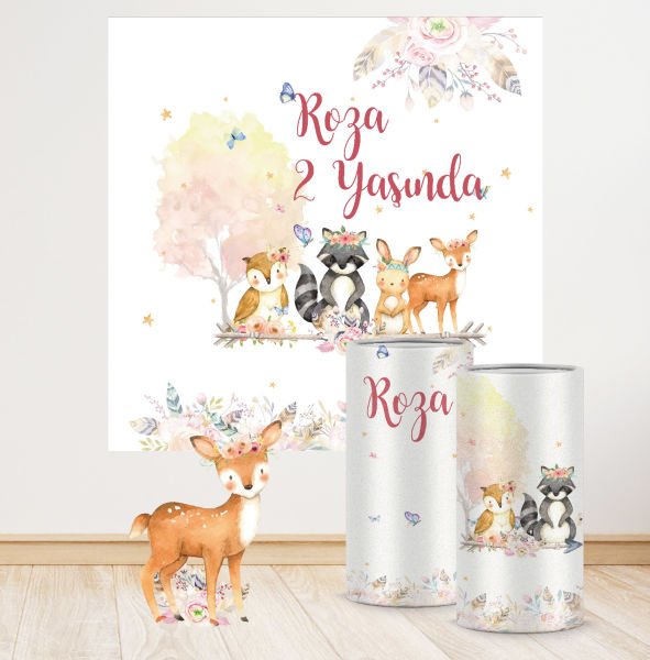 Woodland Teması Mega 4 Paket