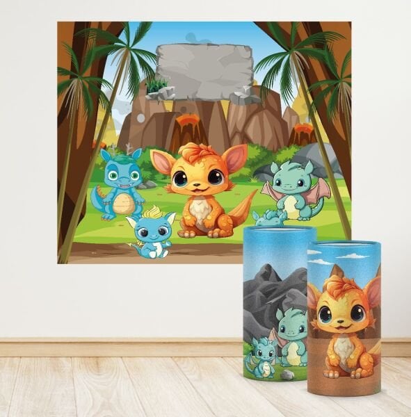 Bebek Dinolar Konseptli Mini 4 Paket