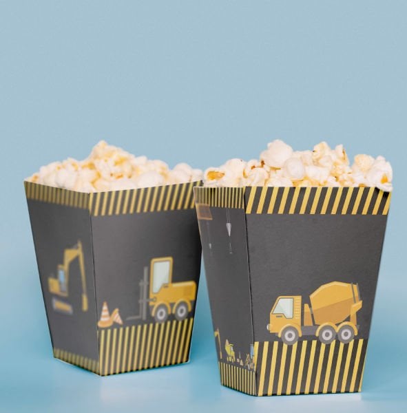 İnşaat Konseptli Pop Corn Kutusu