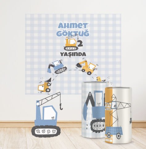 İnşaat Konseptli Mini 3 Paket