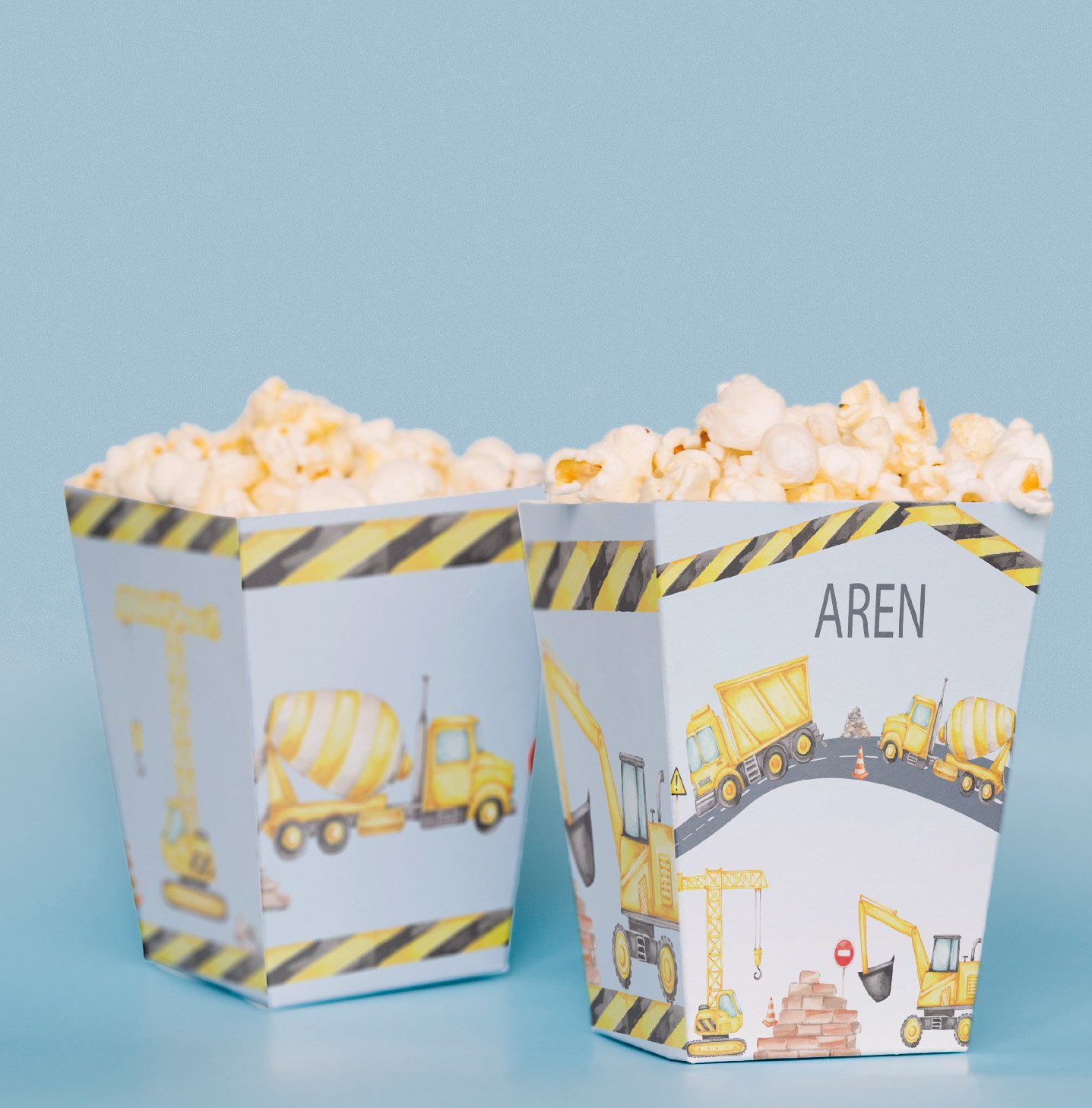 İnşaat Konseptli Pop Corn Kutusu