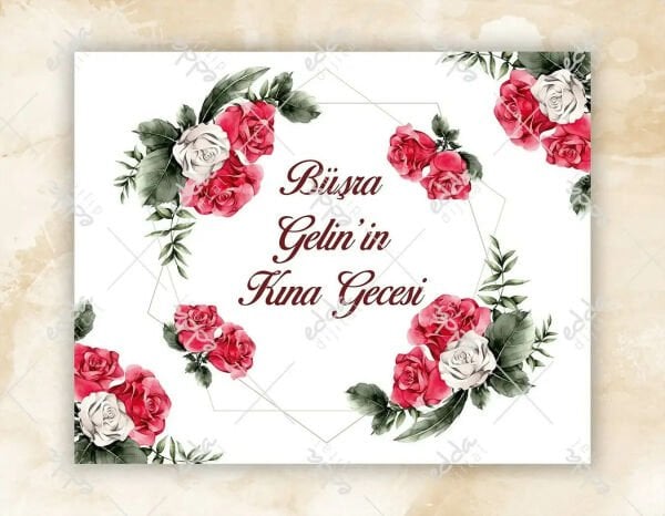 Gül Desenli Beyaz Dans Pisti Kaplaması