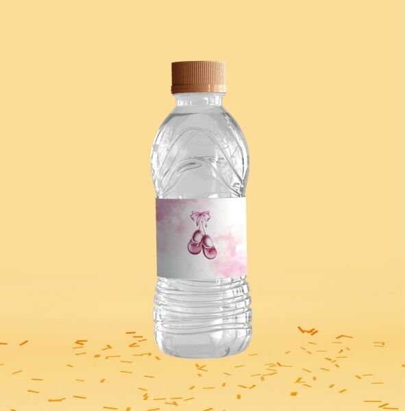 Baby Shower Temalı Su Şişesi Etiketi