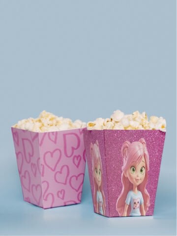 Barbie Konseptli Pop Corn Kutusu