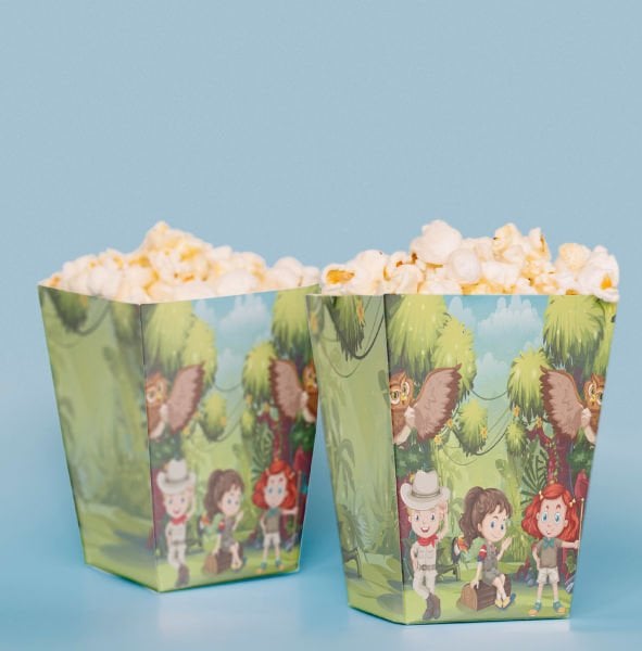 Safari Konseptli Pop Corn Kutusu