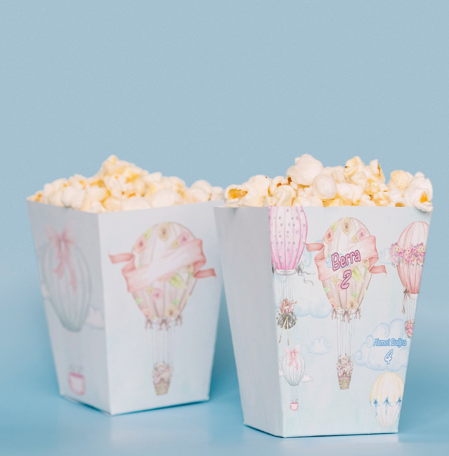 Baby Balon Konseptli Pop Corn Kutusu