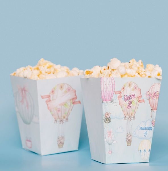 Baby Balon Konseptli Pop Corn Kutusu