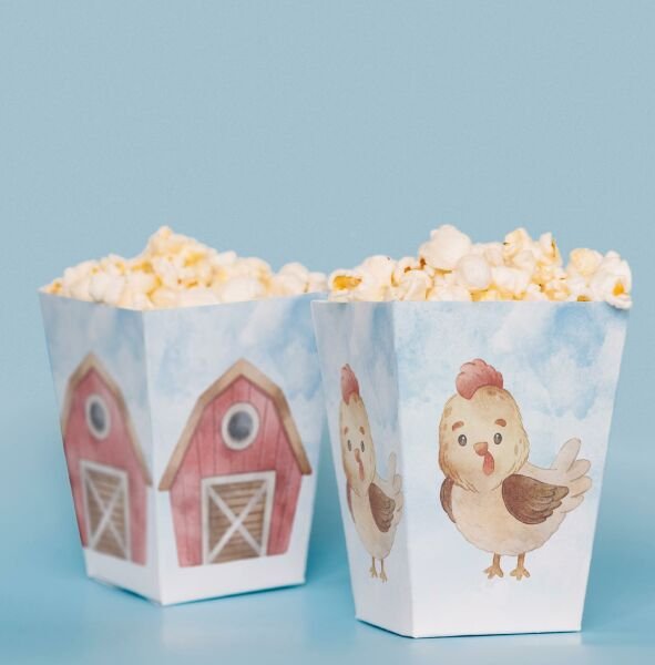 Çiftlik Temalı Pop Corn Kutusu