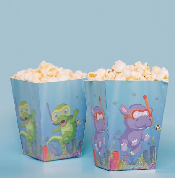 Sevimli Denizaltı Temalı Pop Corn Kutusu