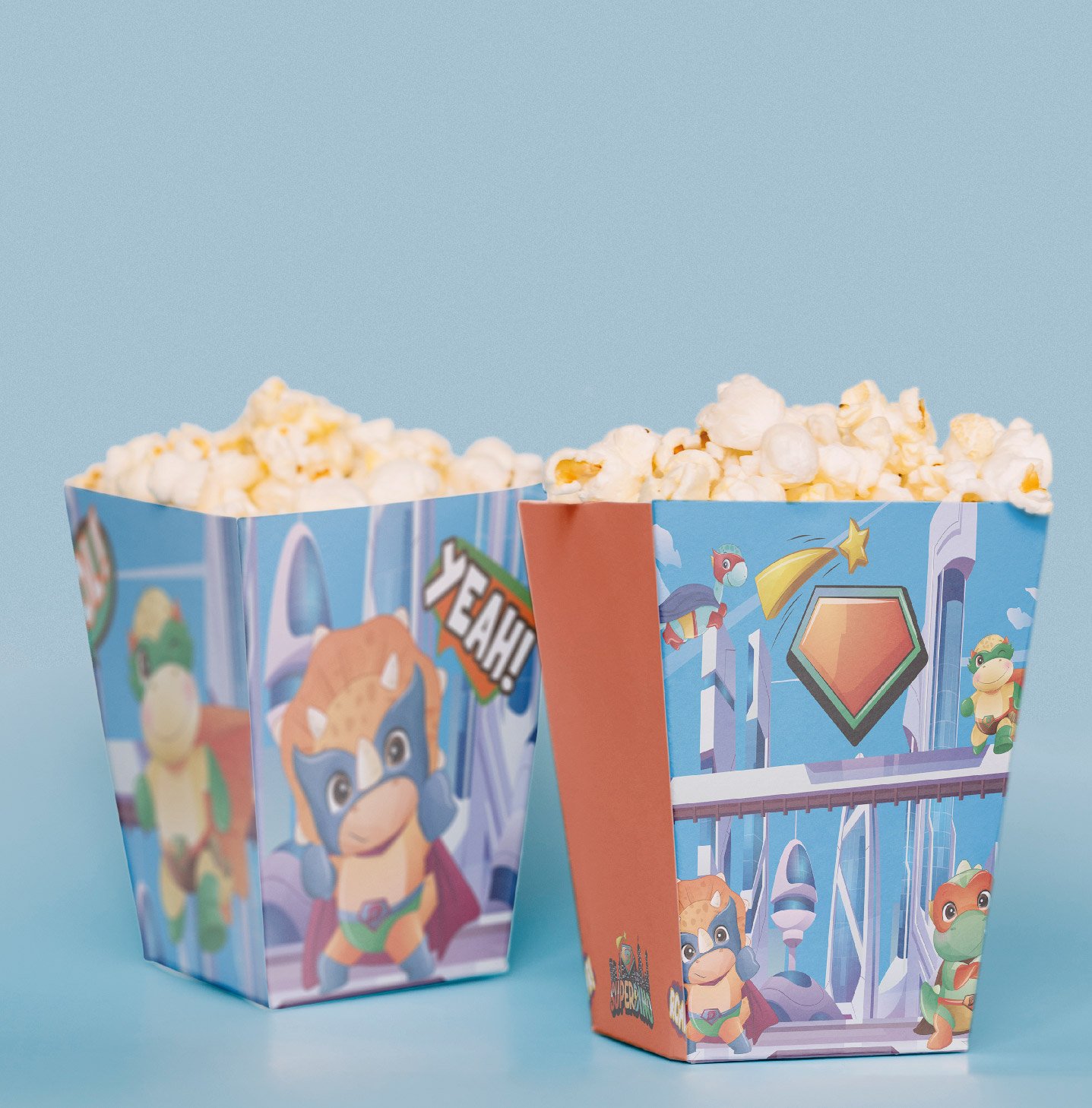 Super Dino Temalı Pop Corn Kutusu