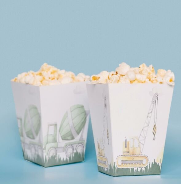 İnşaat Temalı Pop Corn Kutusu