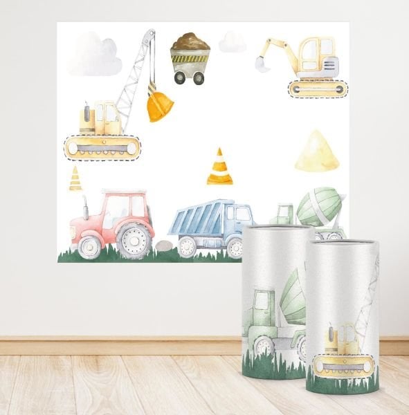 inşaat Konseptli Mini 4 Paket