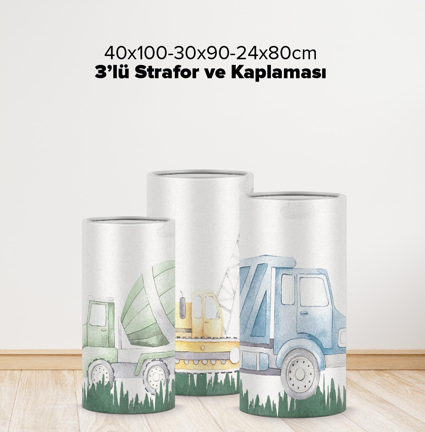 İnşaat Konseptli Mega 3 Paket