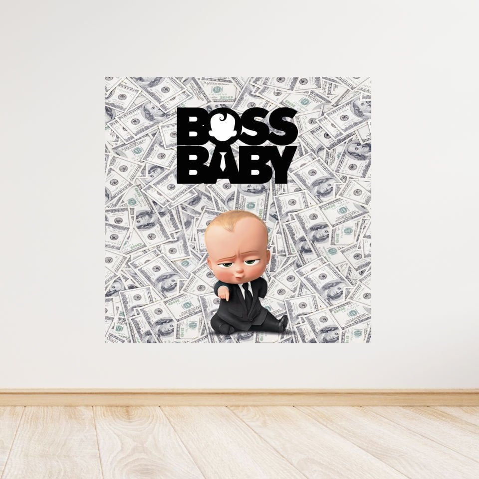 Baby Boss Temalı Doğum Günü Afişi