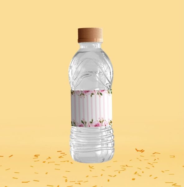 Balerin Temalı Su Şişesi Etiketi
