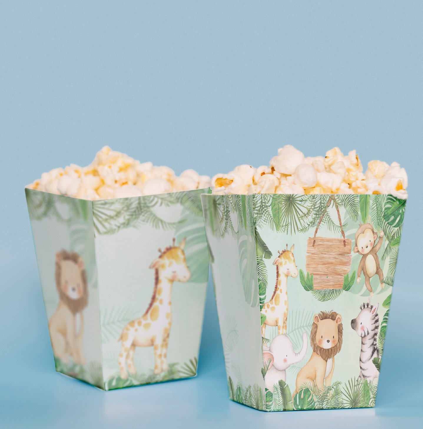Safari Konseptli Pop Corn Kutusu