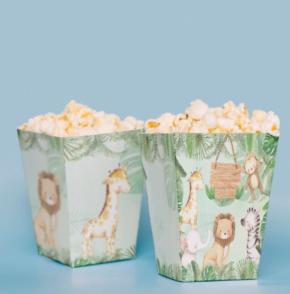 Safari Konseptli Pop Corn Kutusu