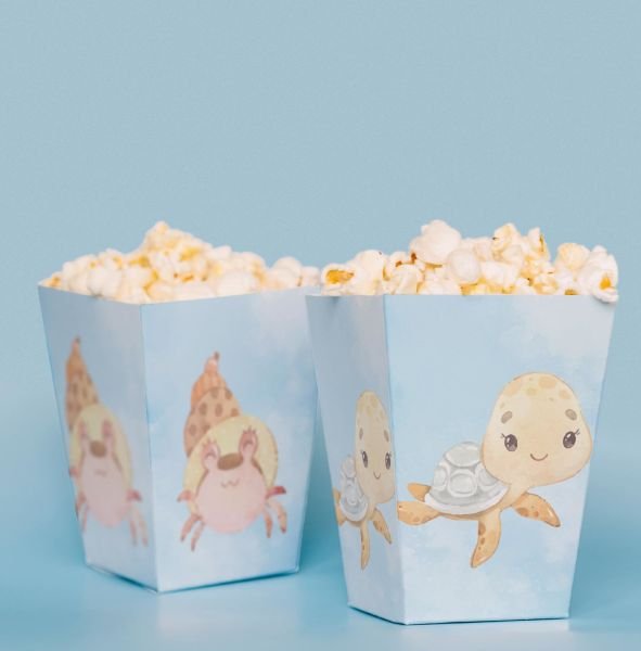 Denizaltı Temalı Pop Corn Kutusu
