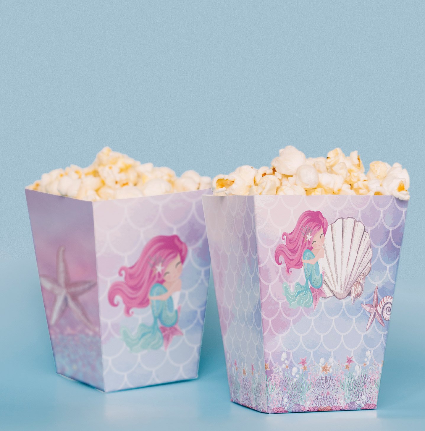 Deniz Kızı Konseptli Pop Corn Kutusu