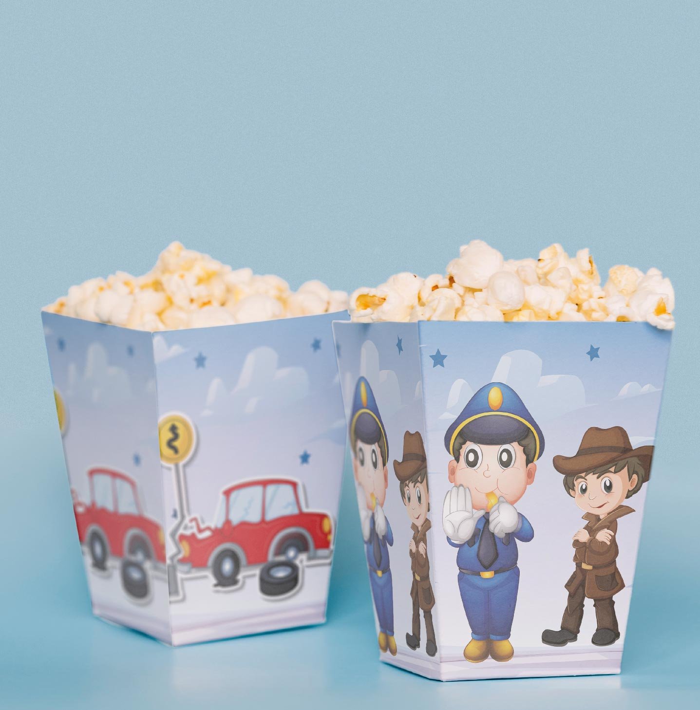 Polis Temalı Pop Corn Kutusu