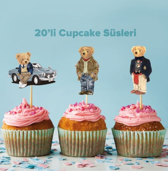 Polo Bear Konseptli Cupcake Süsü