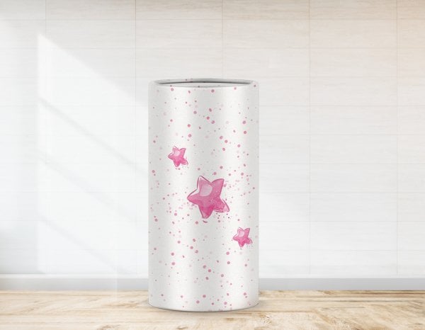 Unicorn Temalı Pembe Yıldız  Strafor Kaplaması