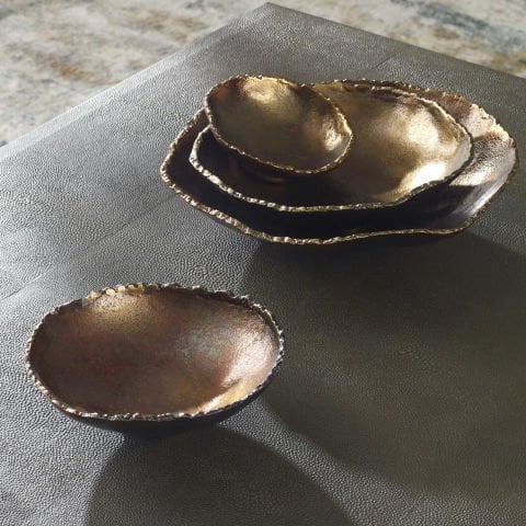 LUCKY COINS METAL WALL DECOR S/4