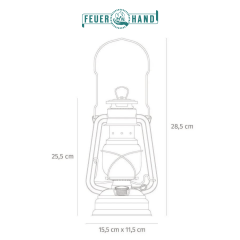 Feuerhand Gazlı Fener Lacivert 276-BLAU