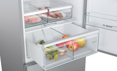 KGN76VIE0N Serie | 4 Alttan Donduruculu Buzdolabı 186 x 75 cm Kolay temizlenebilir Inox