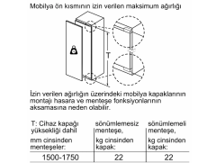 KIL82ADE0 Serie | 6 Derin Donduruculu Ankastre Buzdolabı177.5 x 56 cm
