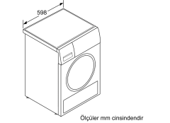 WTWH8760TR Serie | 6 Isı Pompalı Kurutma Makinesi 9 kg