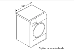 WTX87K8XTR Serie | 8 Isı Pompalı Kurutma Makinesi 9 kg silver