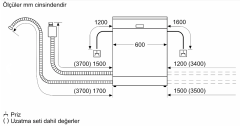 SGS4EKI60T Serie | 4 Solo Bulaşık Makinesi 60 cm Inox