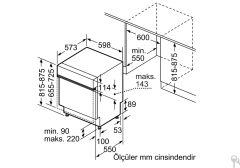SMI25DB01T Serie | 2 Yarı Ankastre Bulaşık Makinesi 60 cm Siyah