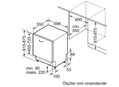 SMV4IMX62T Serie | 4 Tam Ankastre Bulaşık Makinesi 60 cm