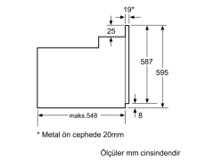 HBF534EH3T Serie | 4 Ankastre Fırın 60 x 60 cm Antrasit Gri